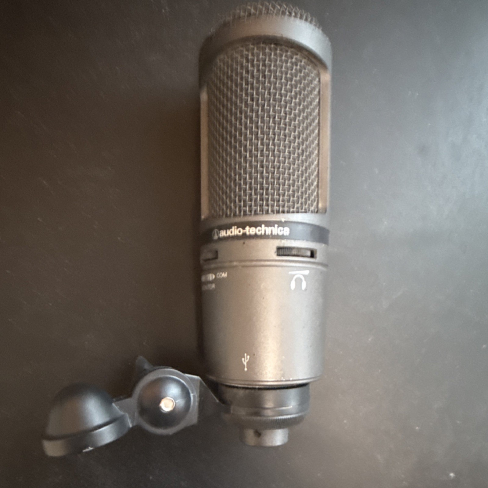 Audio-Technica AT2020USB+ Cardioid USB Condenser Mic w/ Headphone Jack & Mix Co…