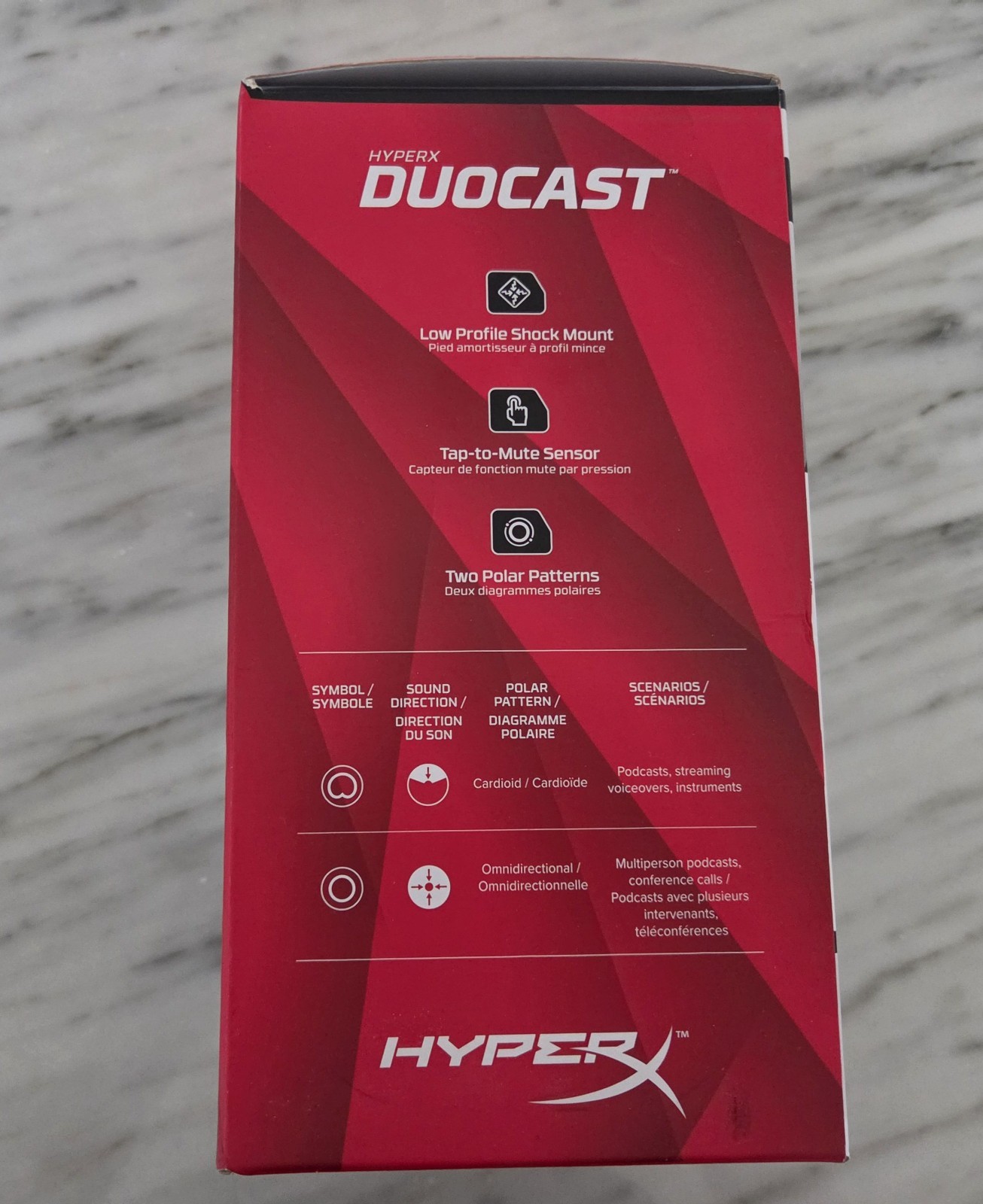 HyperX DuoCast – USB Microphone (Black) – RGB Lighting PC PS4 PS5 MAC
