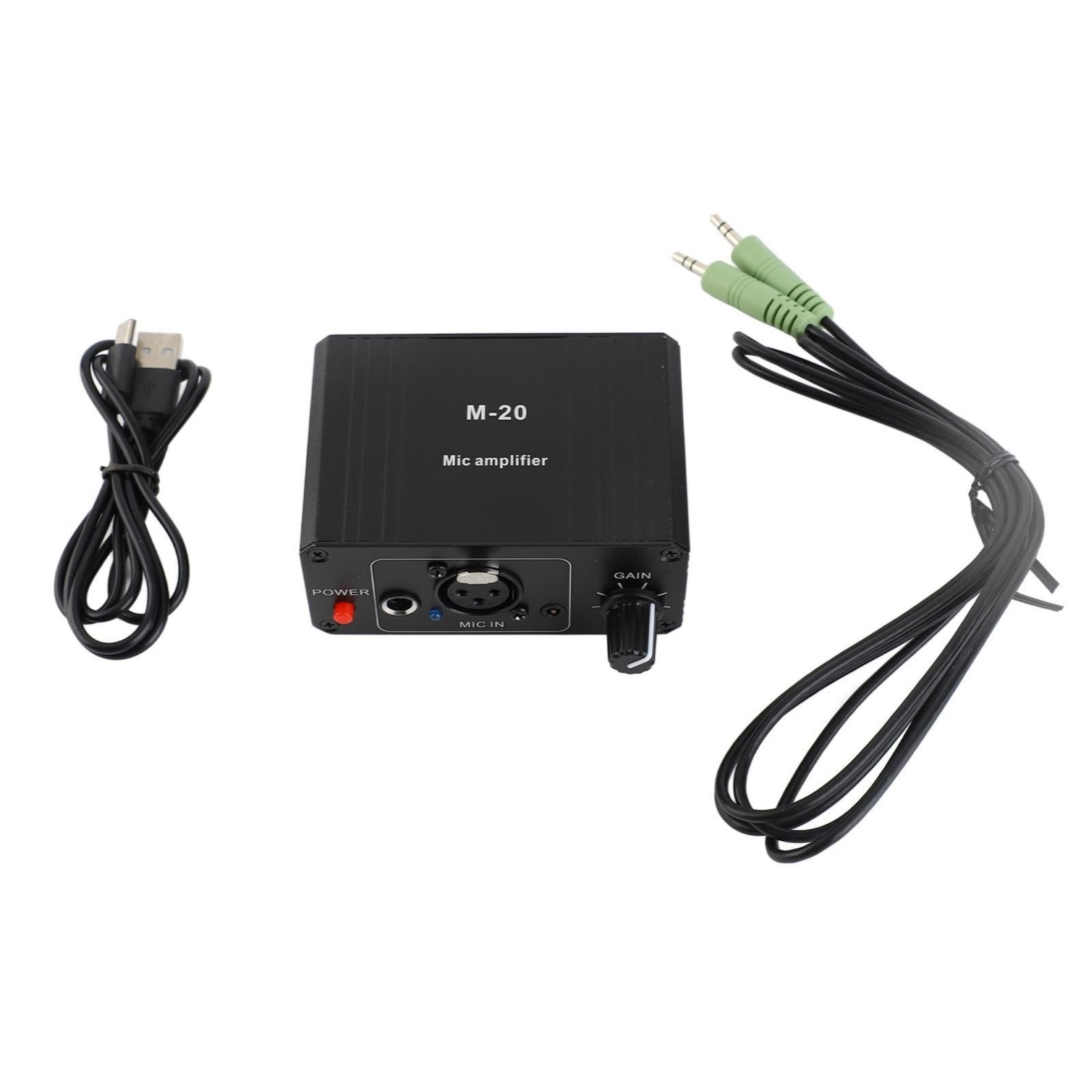 48V Microphone Preamplifier for Vocal & Instruments, XLR Output, Dynamic/Condens