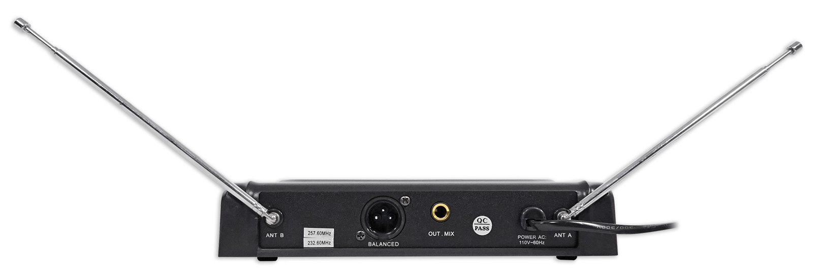 Rockville RWM1203VH VHF Wireless Dual HandHeld Microphone System/Digital Display