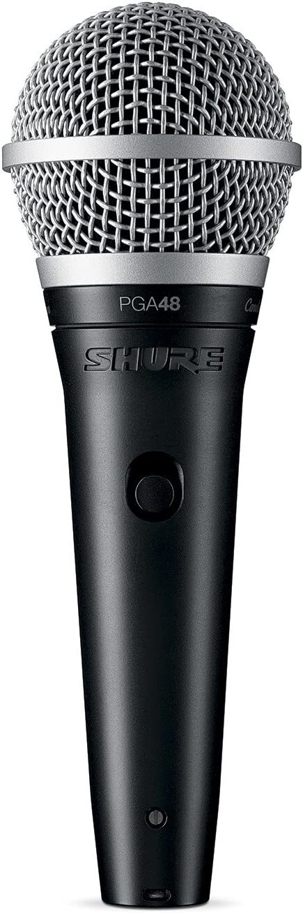 Shure PGA48-QTR Cardioid Dynamic Vocal Microphone with 15′ XLR-QTR Cable