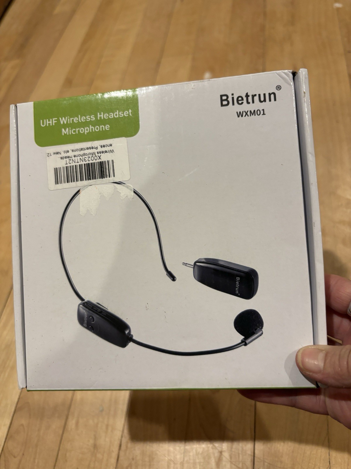 Bietrun WXM01 Wireless Microphone UHF Wireless Headset Mic System
