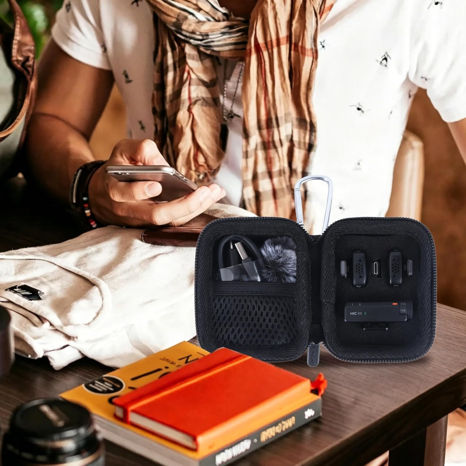 Storage Case Compatible with DJI Mic Mini Wireless Lavalier Microphone