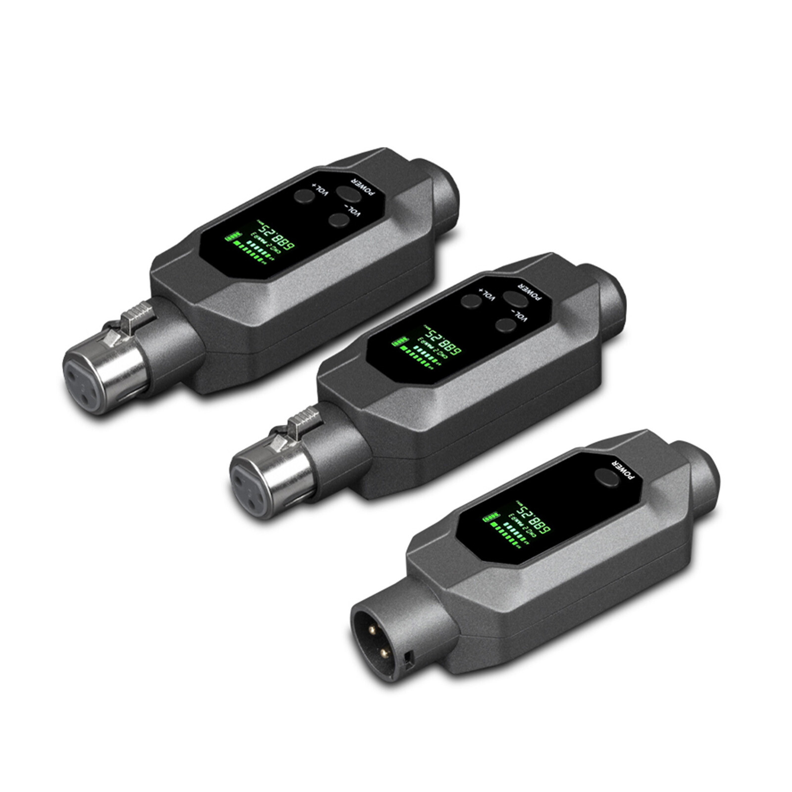 Wired to Wireless Microphone System Converter Transmitter Receiver Rechargeable