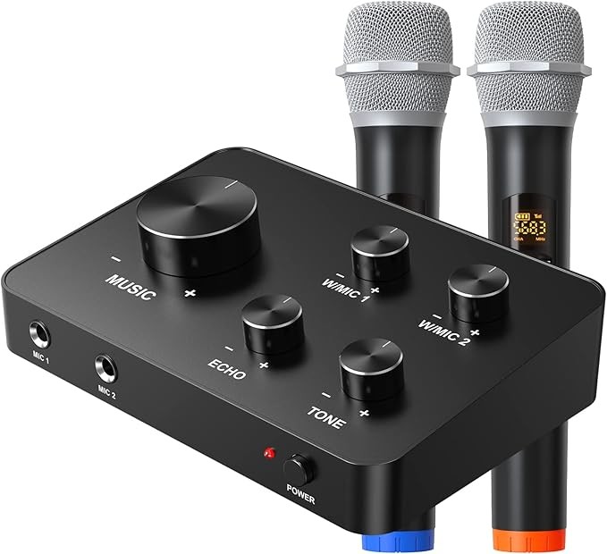 Wireless Microphone Rybozen Karaoke Mixer HDMI