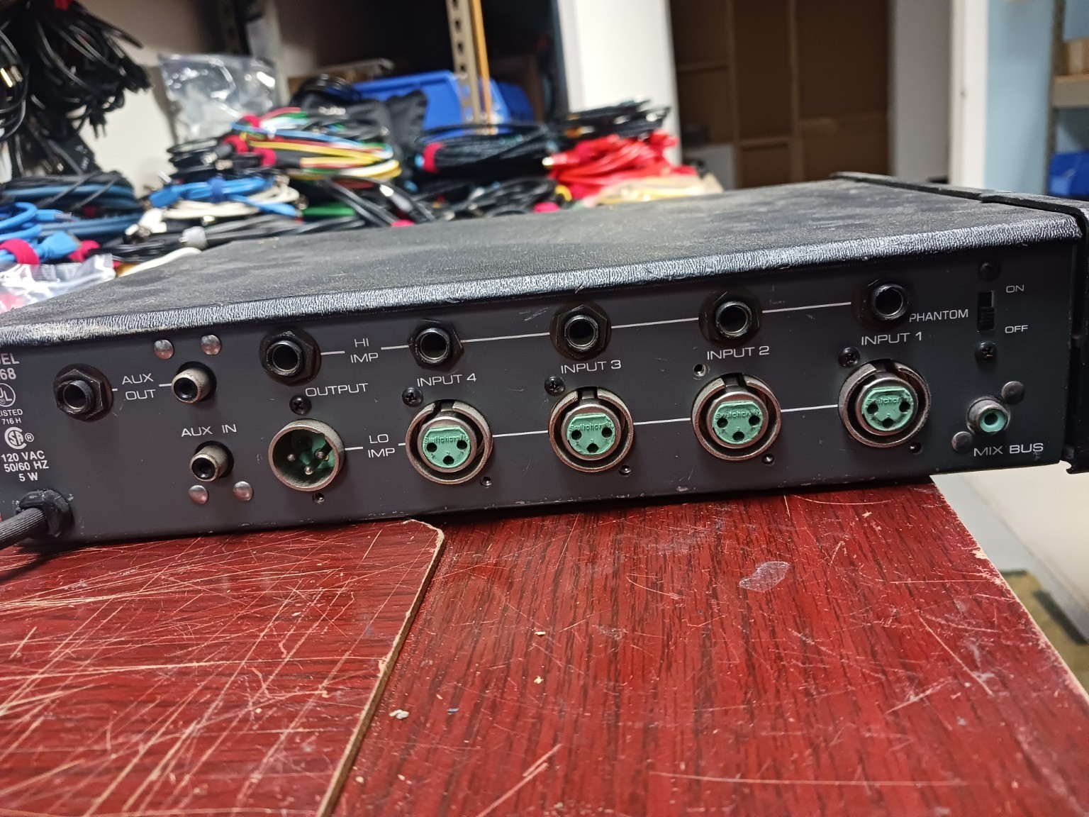 SHURE M268 Microphone Mixer (4-Channel) Unit #6