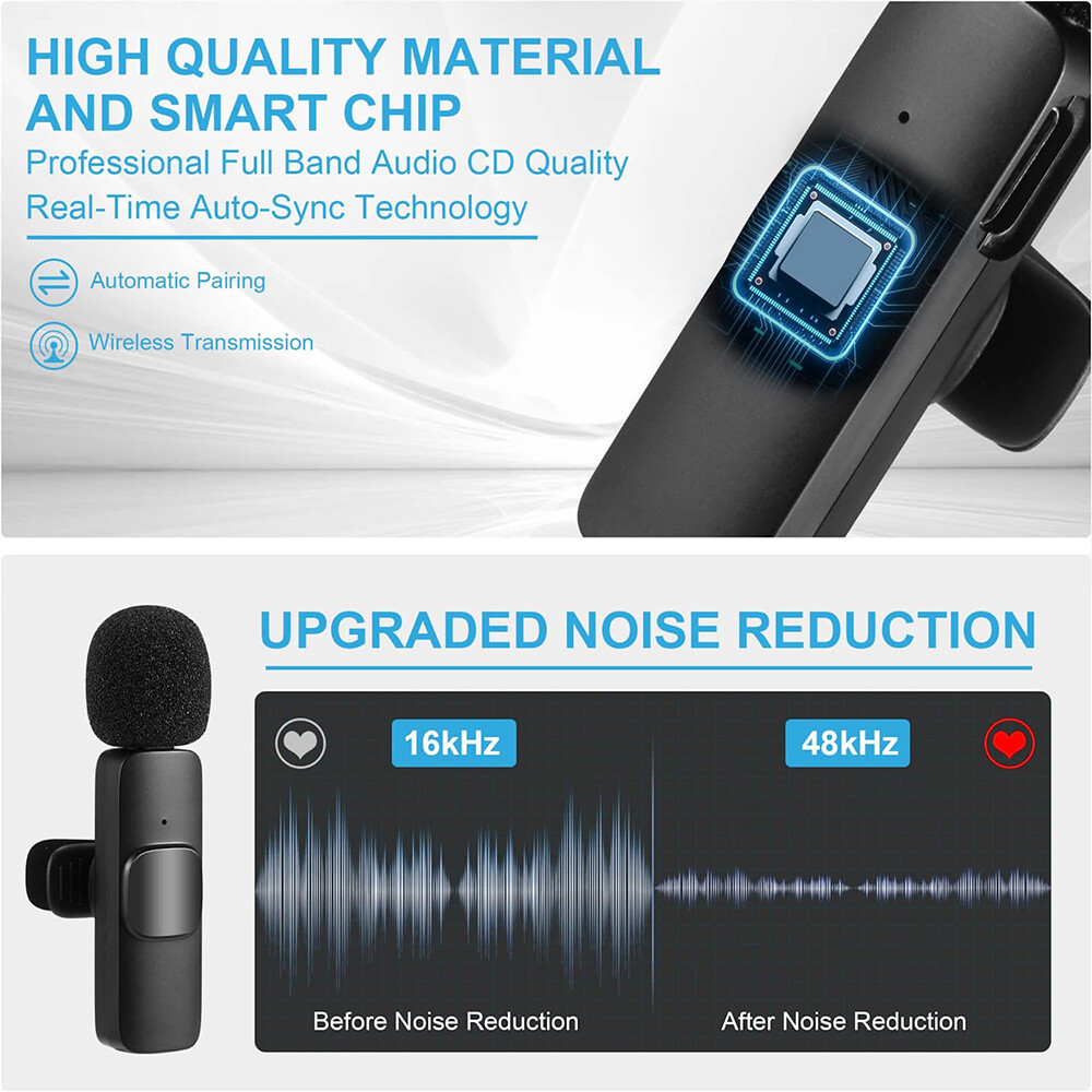 Wireless Lavalier Mic – For Content Creation, Interviews & Daily Use