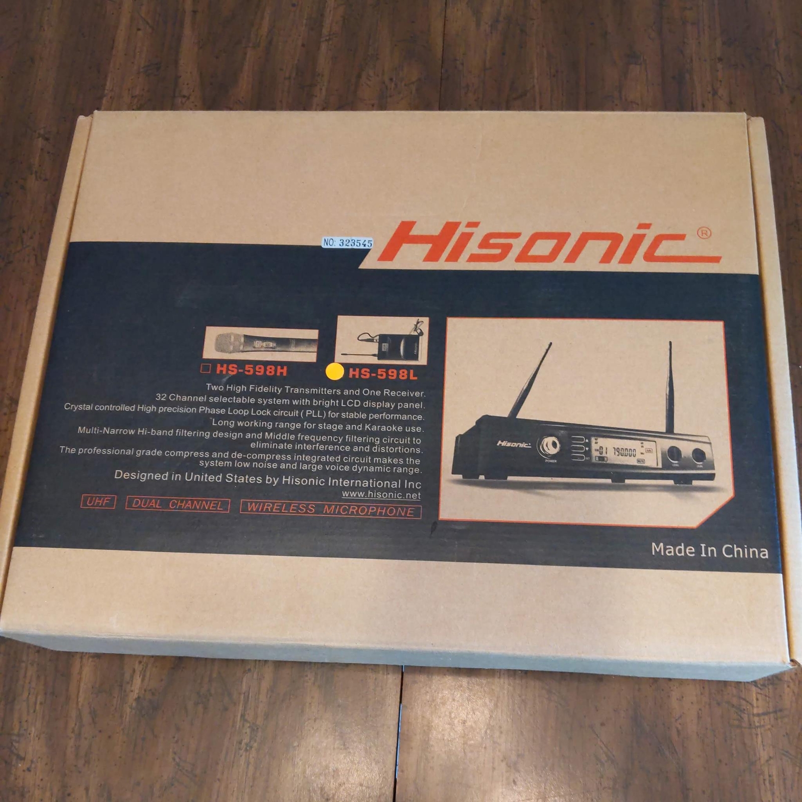 Hisonic Wireless Dual Lavalier Microphone System, Complete