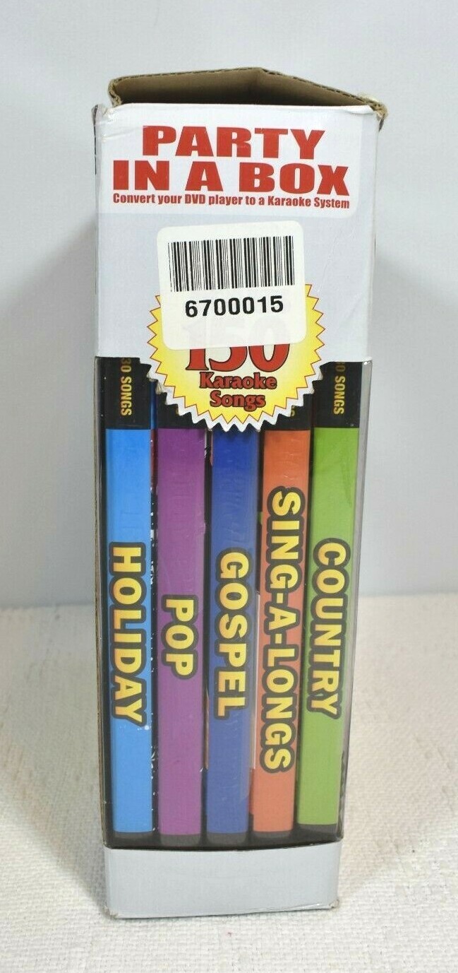 Party in a Box w/ 5 Bonus DVDs – Convert Your Equipment into a Karaoke Machine