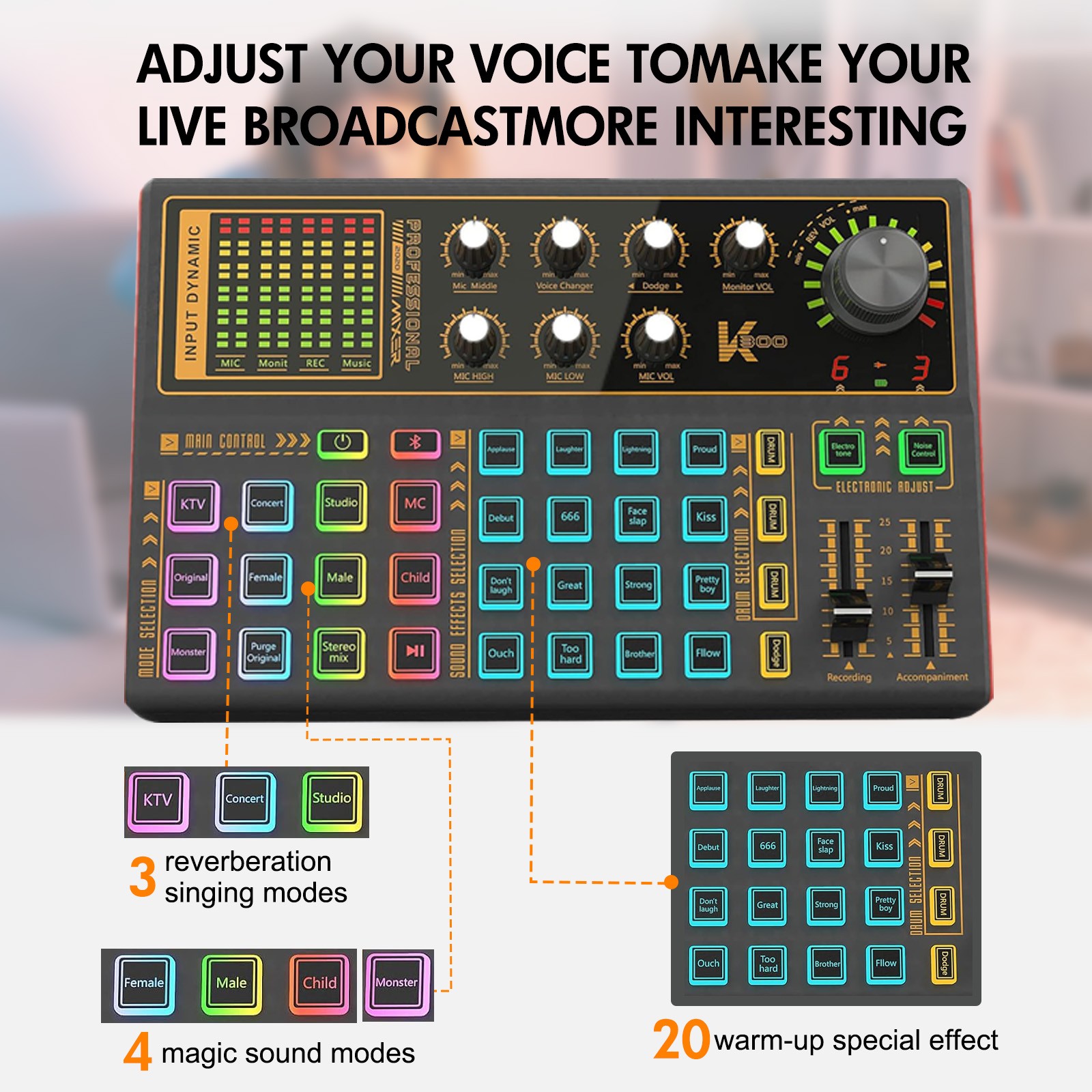 Complete Home Studio Recording Kit Mixer Condenser Microphone For Music Podcast