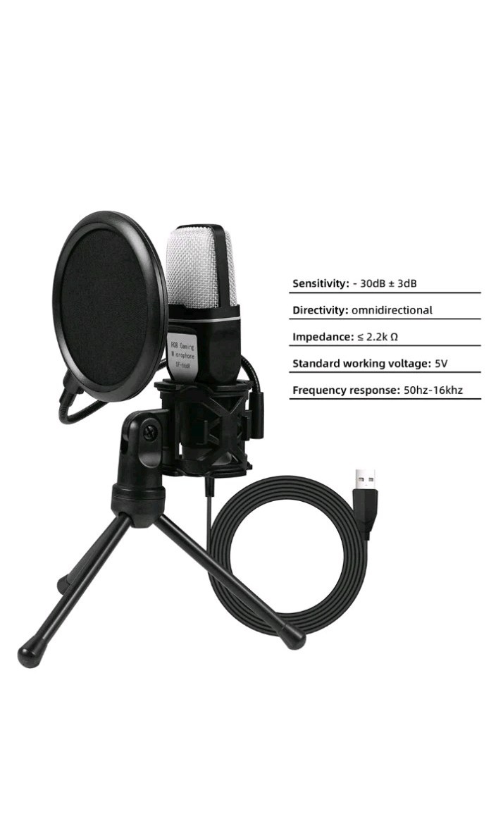 Voice Recording USB Condenser PC,Laptop,Gaming,Streaming,Podcast Microphone