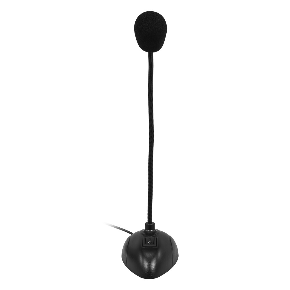 Desktop Mini Condenser Microphone Computer Mic Recording F/ Laptop PC 3.5mm