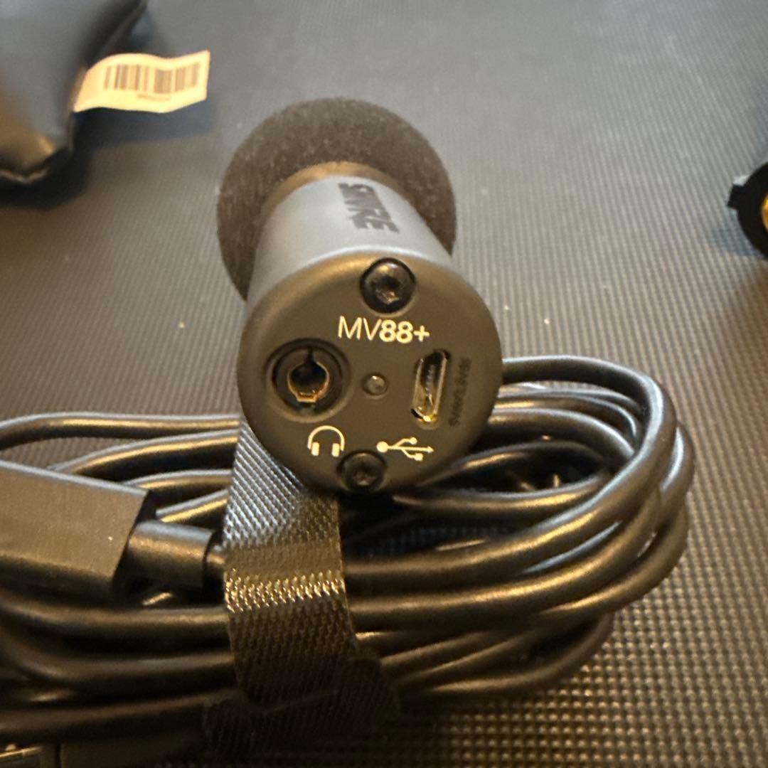 SHURE MV88+ Portable Stereo Condenser Microphone Used with 3m Cables