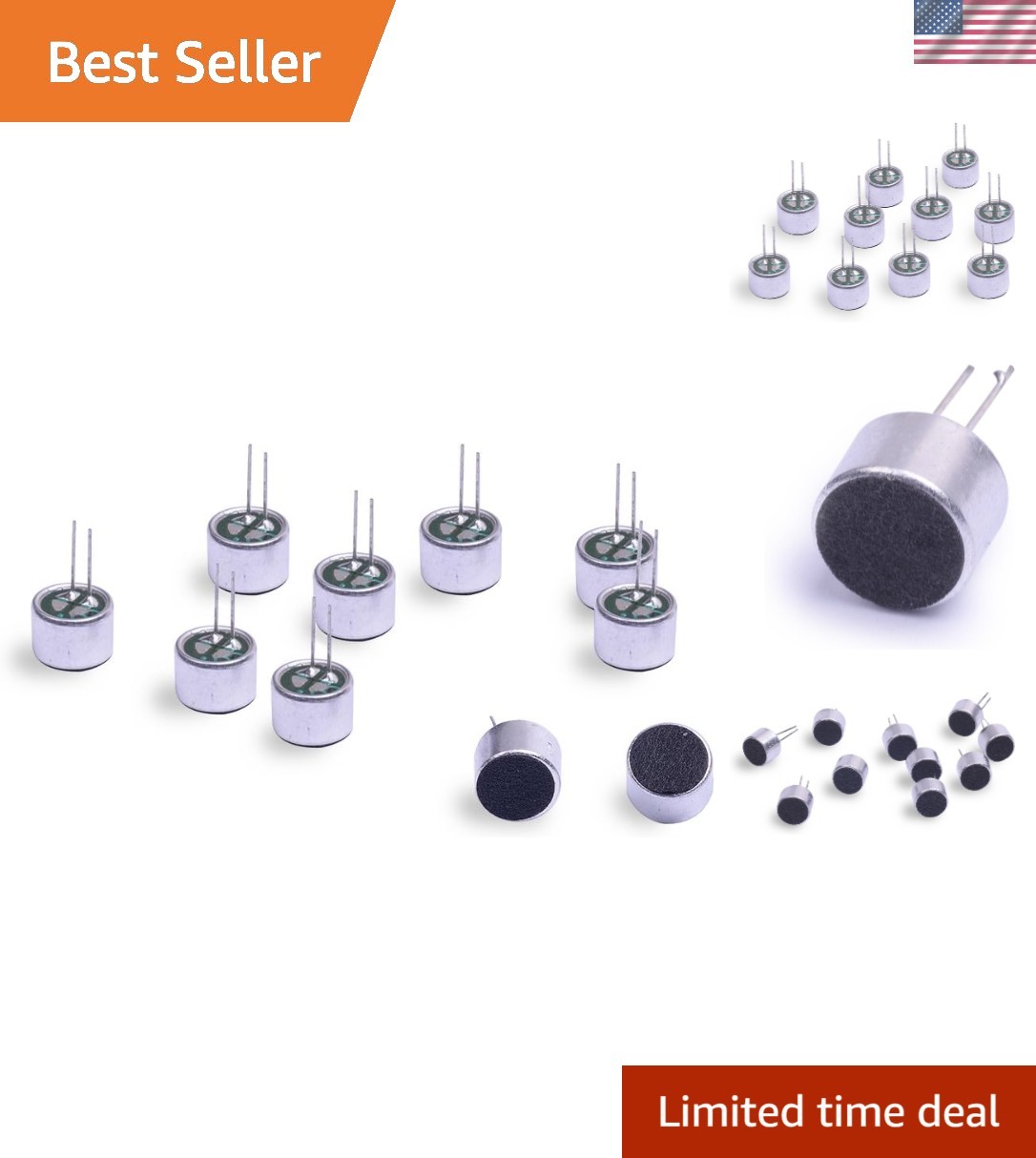 Professional Electret Microphone Kit – 10 Pack, Ideal for DIY and Music Creation
