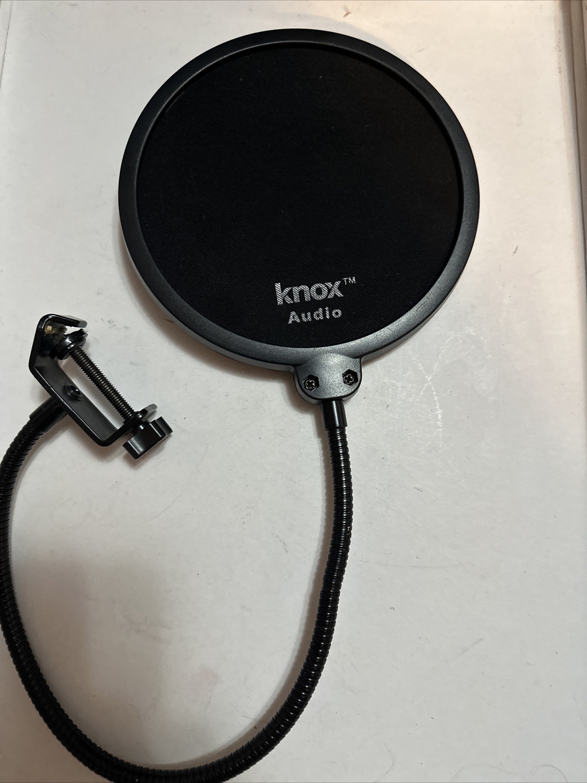 Pop Filter KN-PF1 for yeti mikes Gooseneck by Knox Gear Clear Pro Audio Clean!