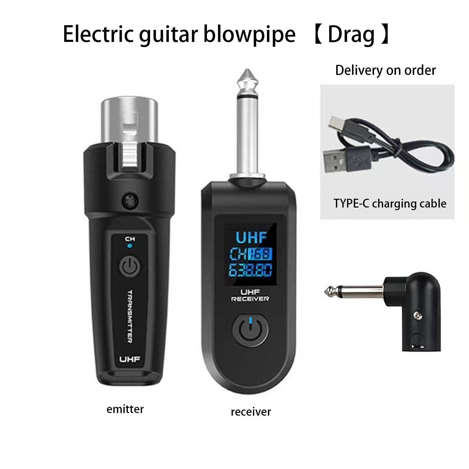 UHF Wireless Microphone Converter XLR Transmitter Receiver Microphone System NEW