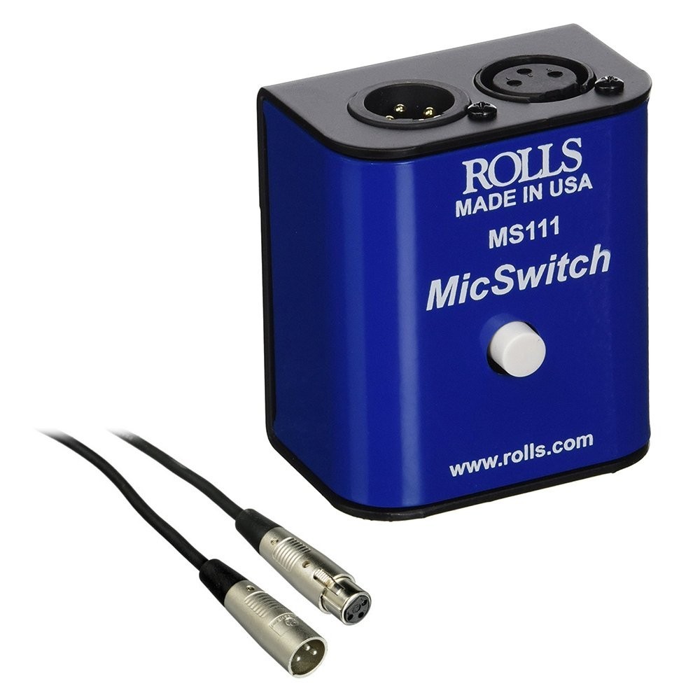 Mic Switch Latching Momentary Mute Switch with 6′ XLR Microphone Cable – MS111