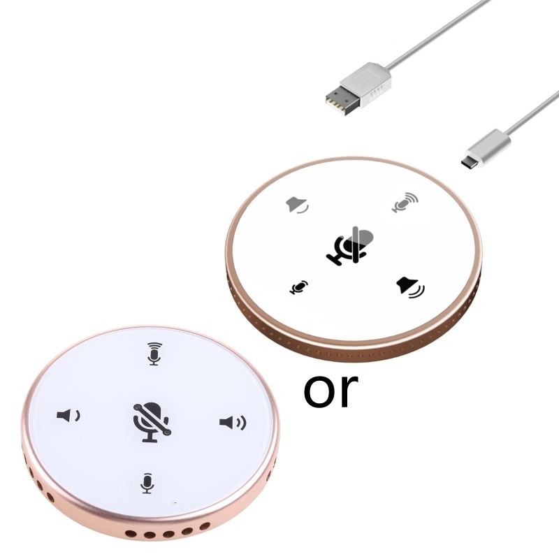 USB Microphone with Speaker for Computer,Conference Room Omnidirectional Mic