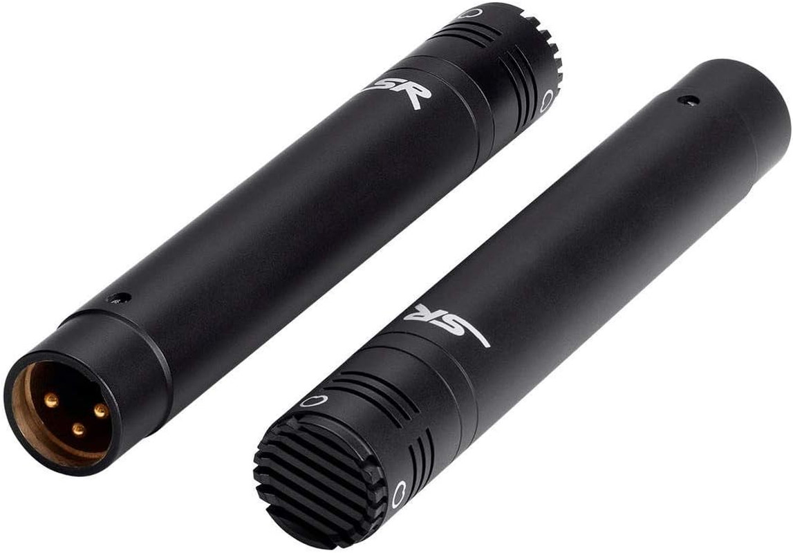 Stage Right Series Small Pencil Condenser Microphones (625907), Black