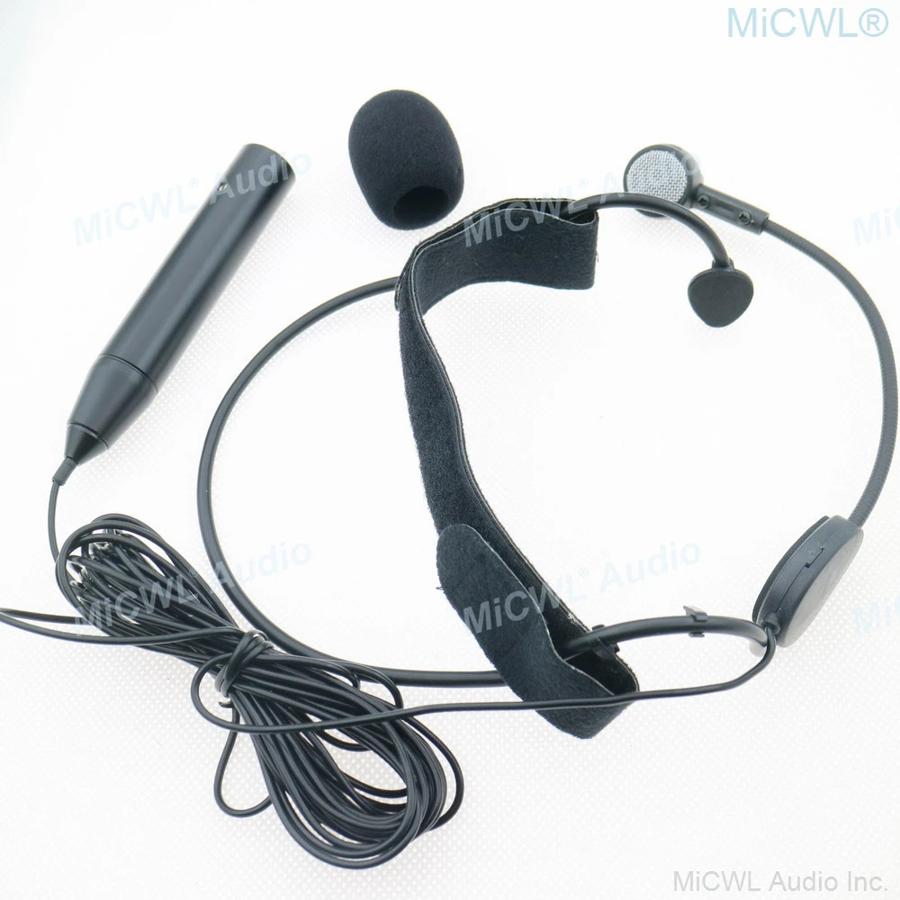 5m Wire ME3 Headworn Dynamic Headset Mic XLR 3Pin 48V Phantom Power