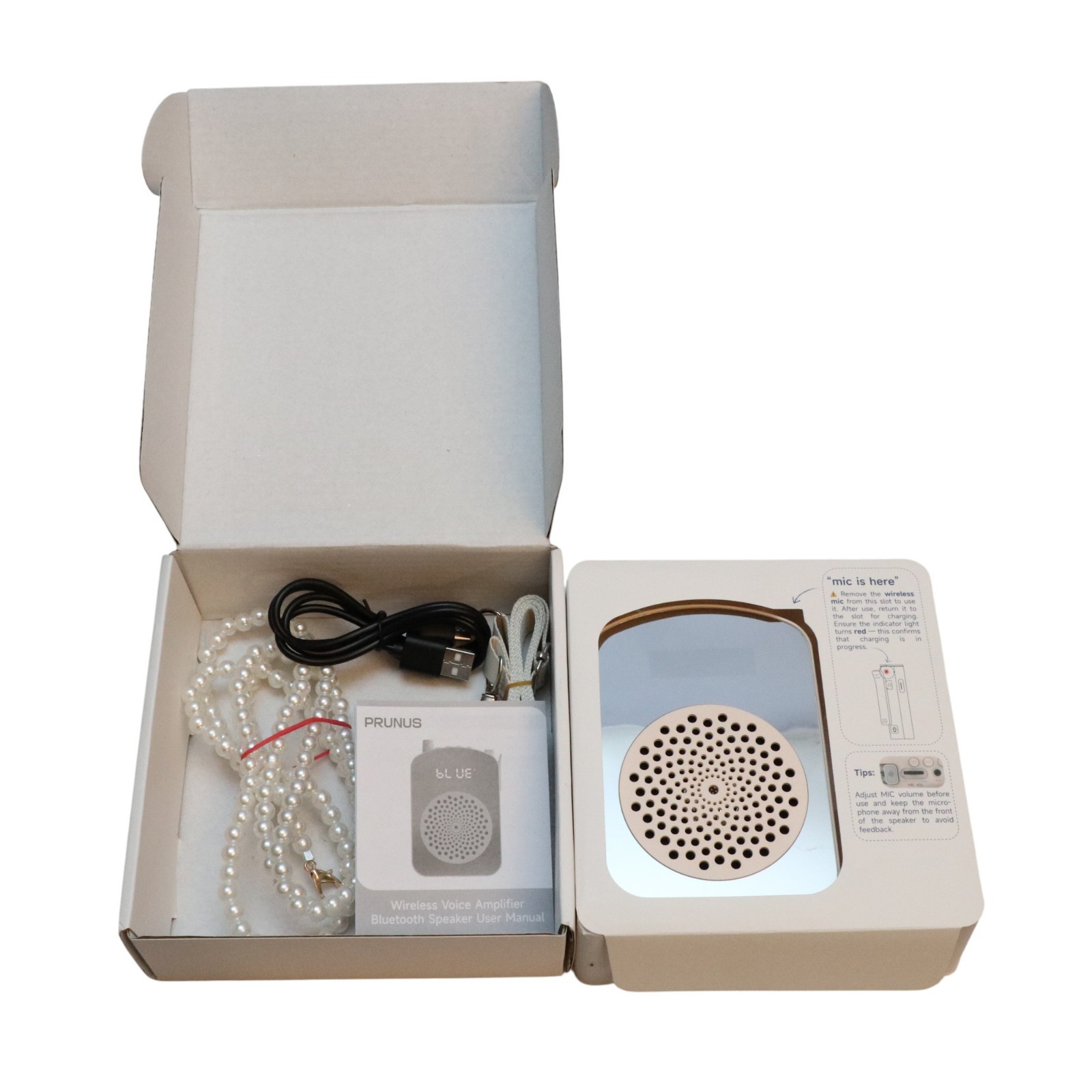 Voice Amplifier Wireless with Lavalier Microphone Charging Prunus A10