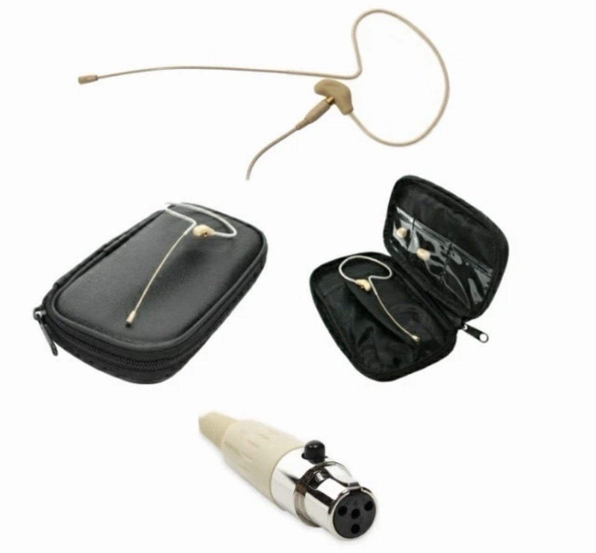 OSP HS-09 Tan Pro Earset Headset Mic for Shure Wireless Bodypack System