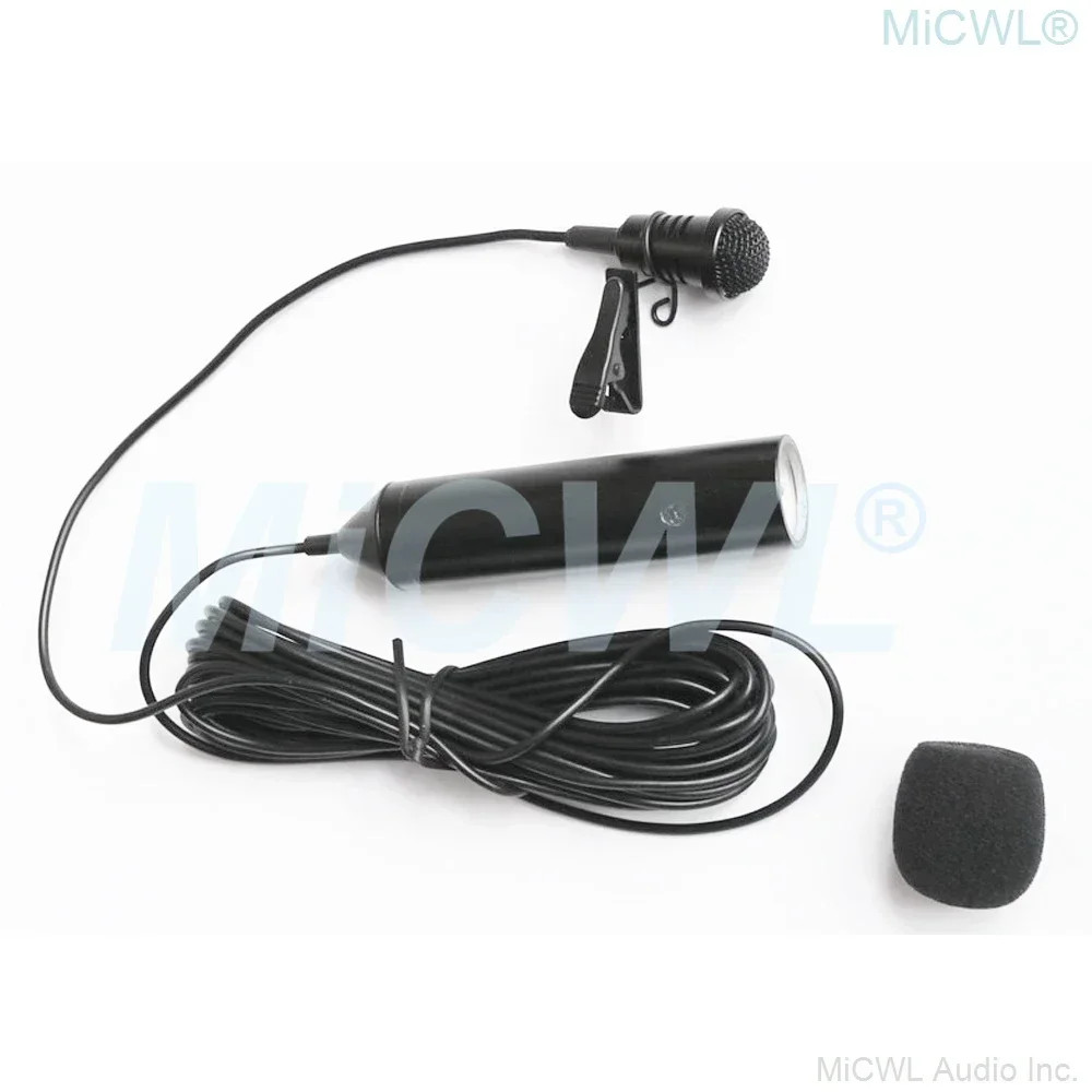 XLR Phantom 48V Lavalier Cardioid Microphone for Sound Mixer Mixing Console