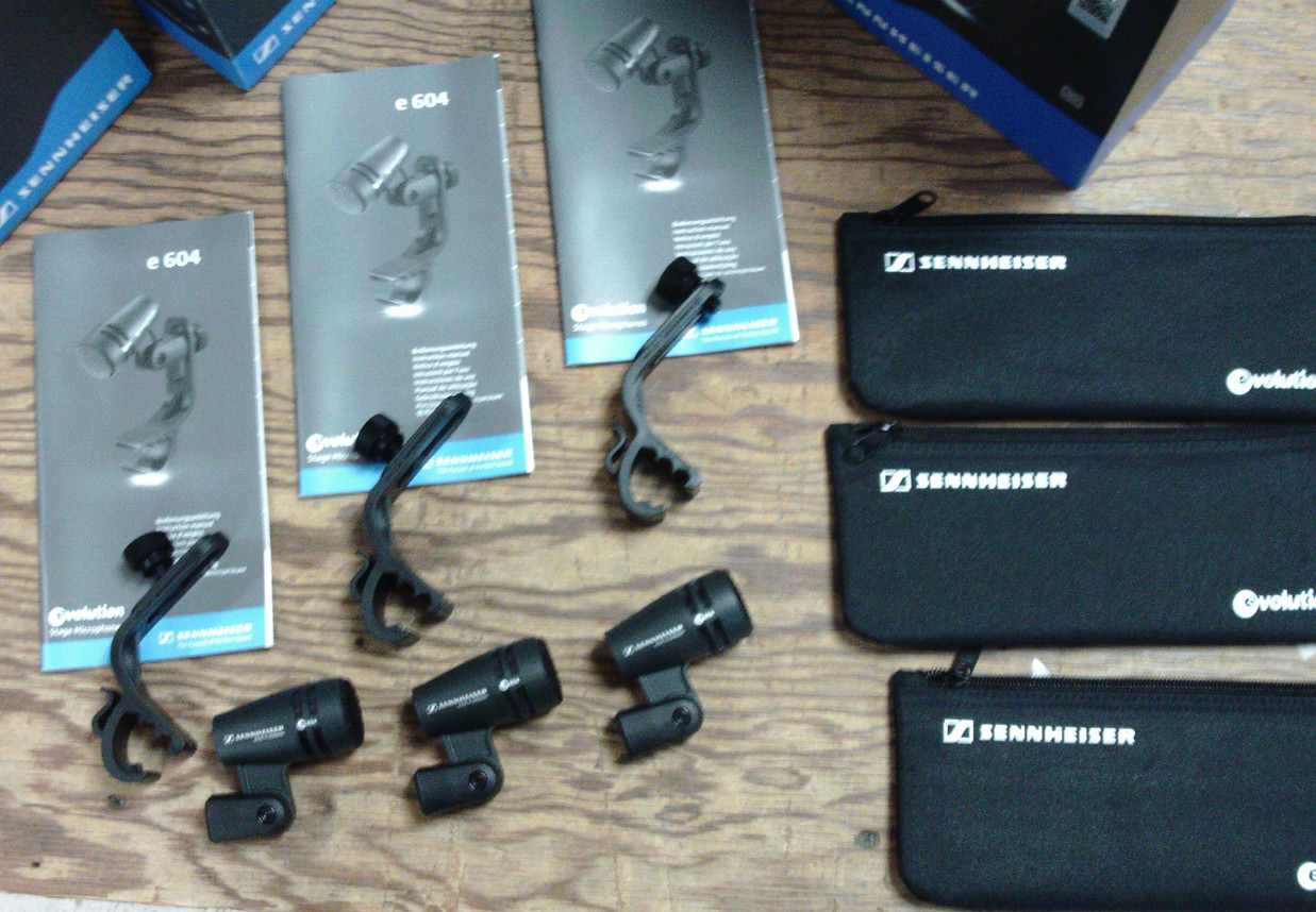 Sennheiser e604P Cardioid Dynamic Microphones (Pack of 3)