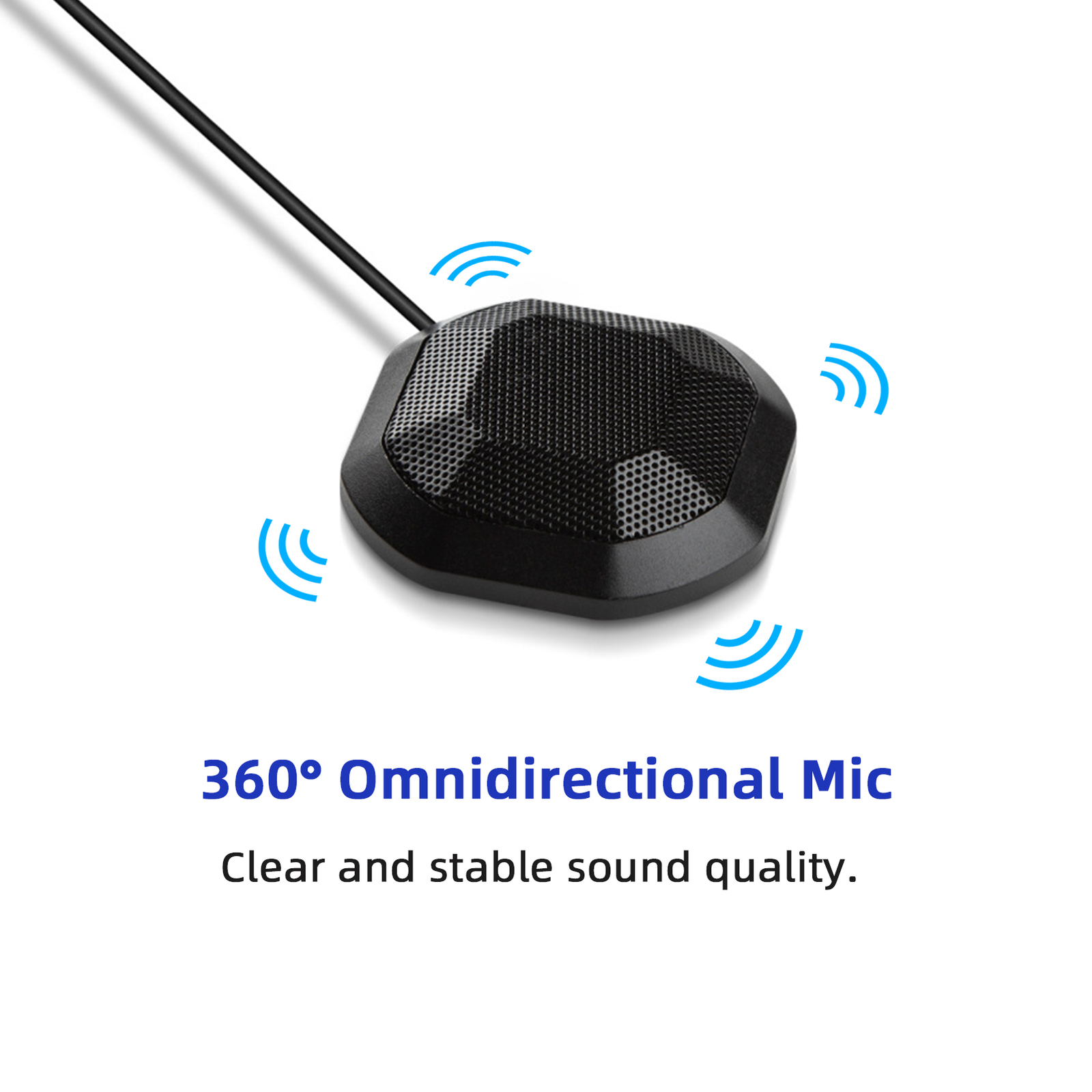 Portable USB Conference Microphone 360° Omnidirectional Condenser L7Q0