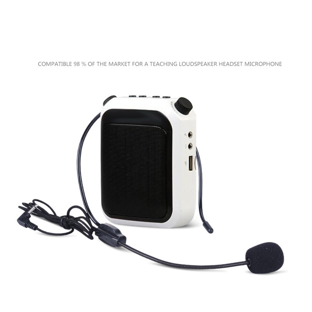 3.5mm Head-mounted Wired Microphone Headset Mini Mic For Teaching Meeting Speech