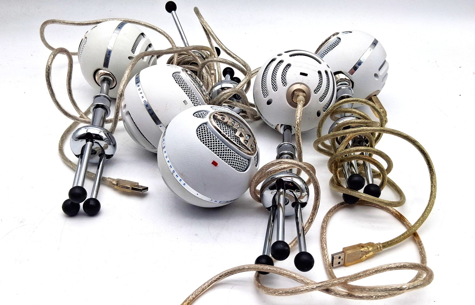 Lot of 5 Blue Snowball Microphones | Minor Wear | See Description