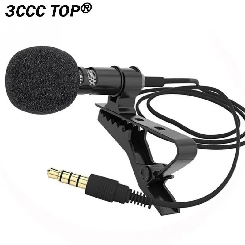 1PC 3M Professionals Car Audio Microphone 3.5mm Clip Jack Plug Mic Stereo Mini W