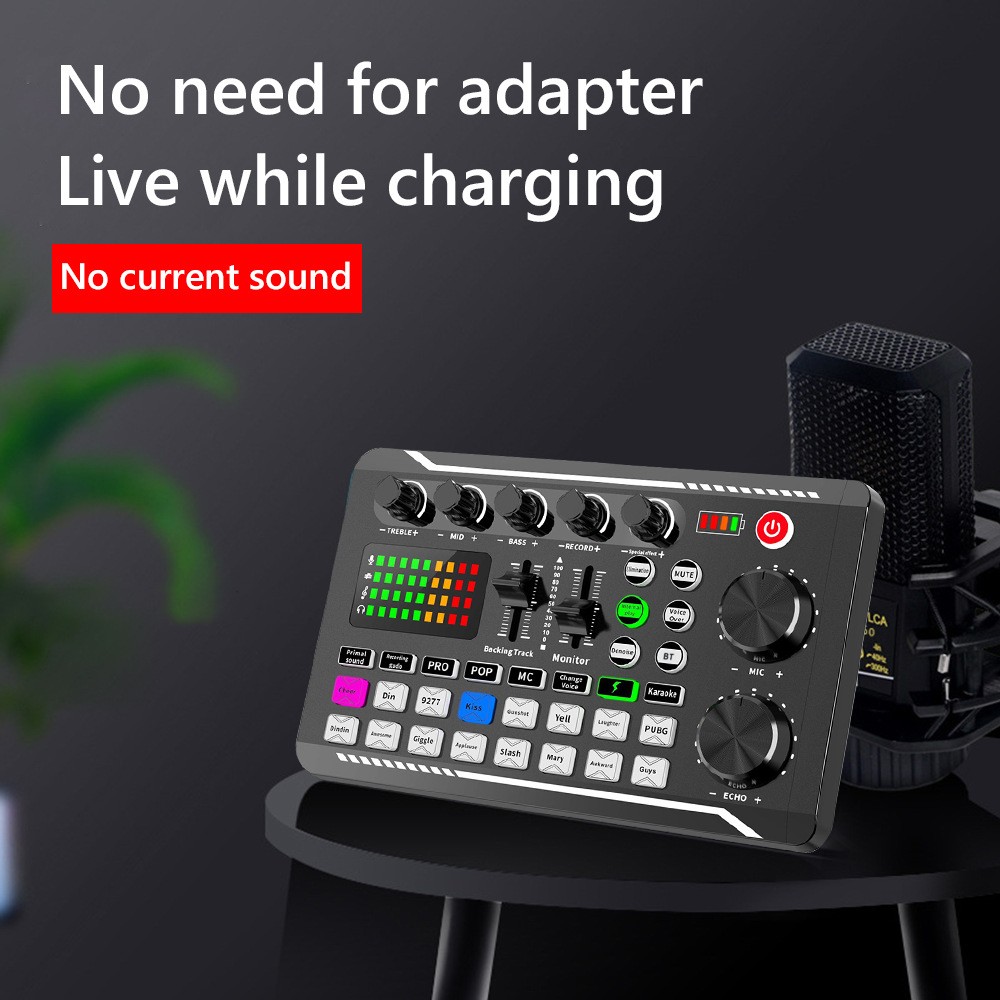 Suspension Microphone Kit Professional Sound Card & Microphone & Mic Arm Br ZCXX