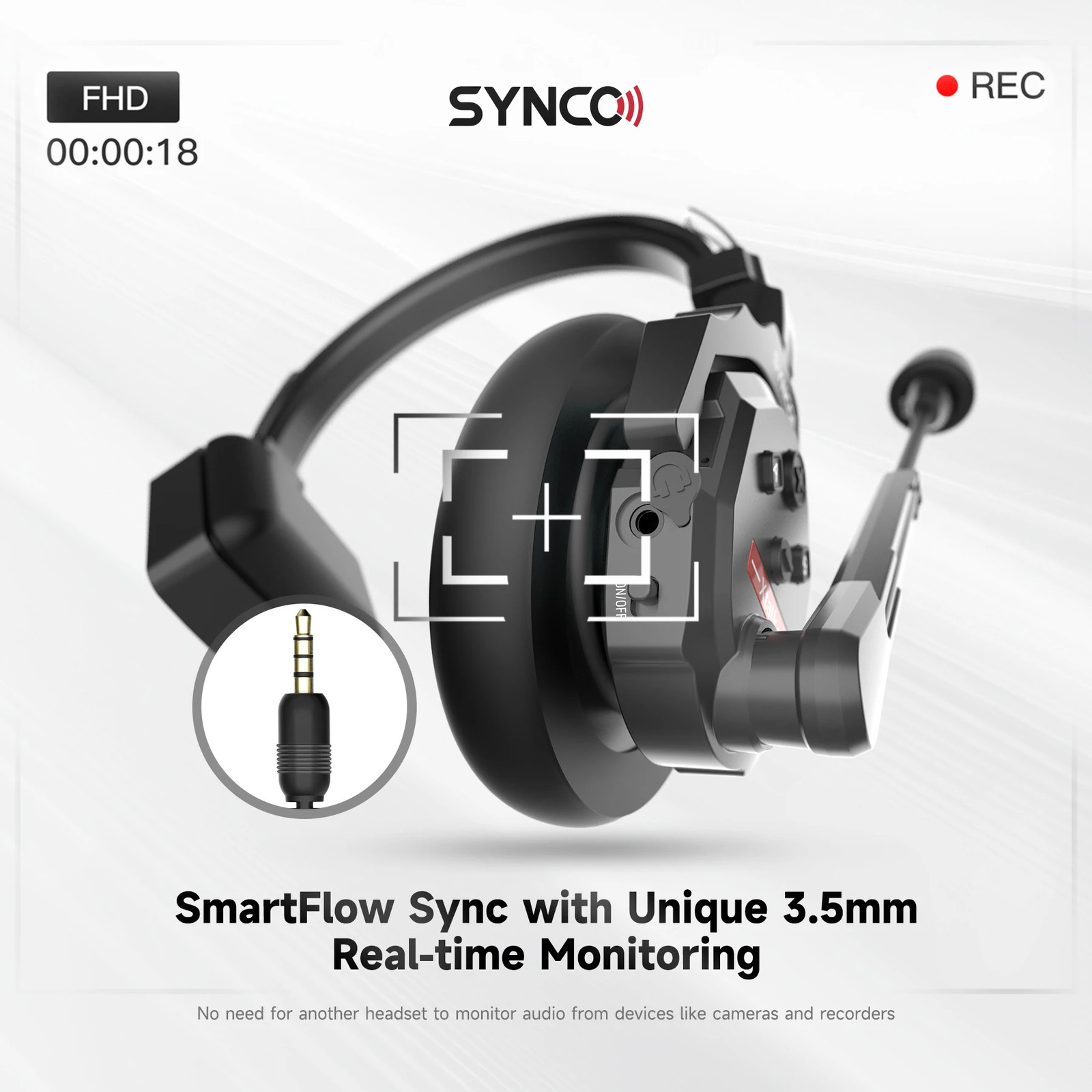 SYNCO XTalk X2 Wireless Intercom Headset System 2.4GHz Communication Headset