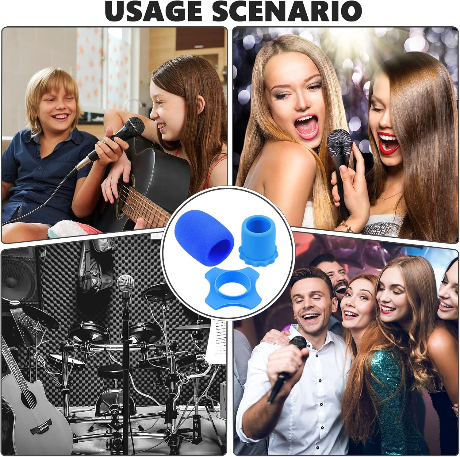 8 Set Microphone Cover Foam Mic Cover Microphone Windscreen Shakeproof Wireless