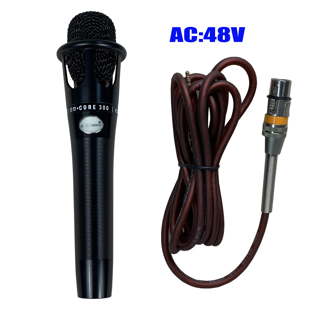 Cardioid Microphone Elecrect Condense Complete Mic For Recording Live Sing Song