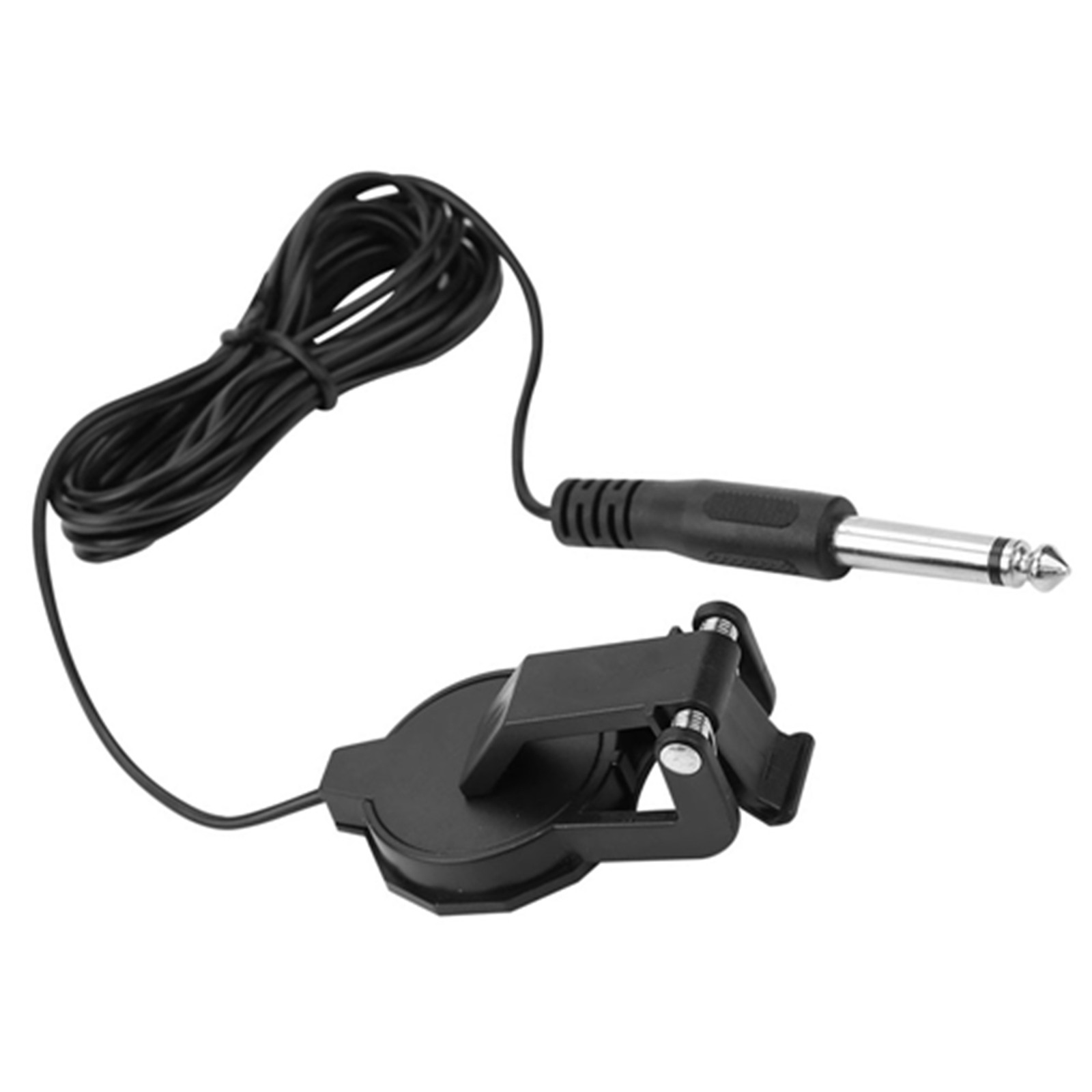 6.35mm Audio Jack Clip On Microphone Piezo Violin Acoustic Guitar Pickup