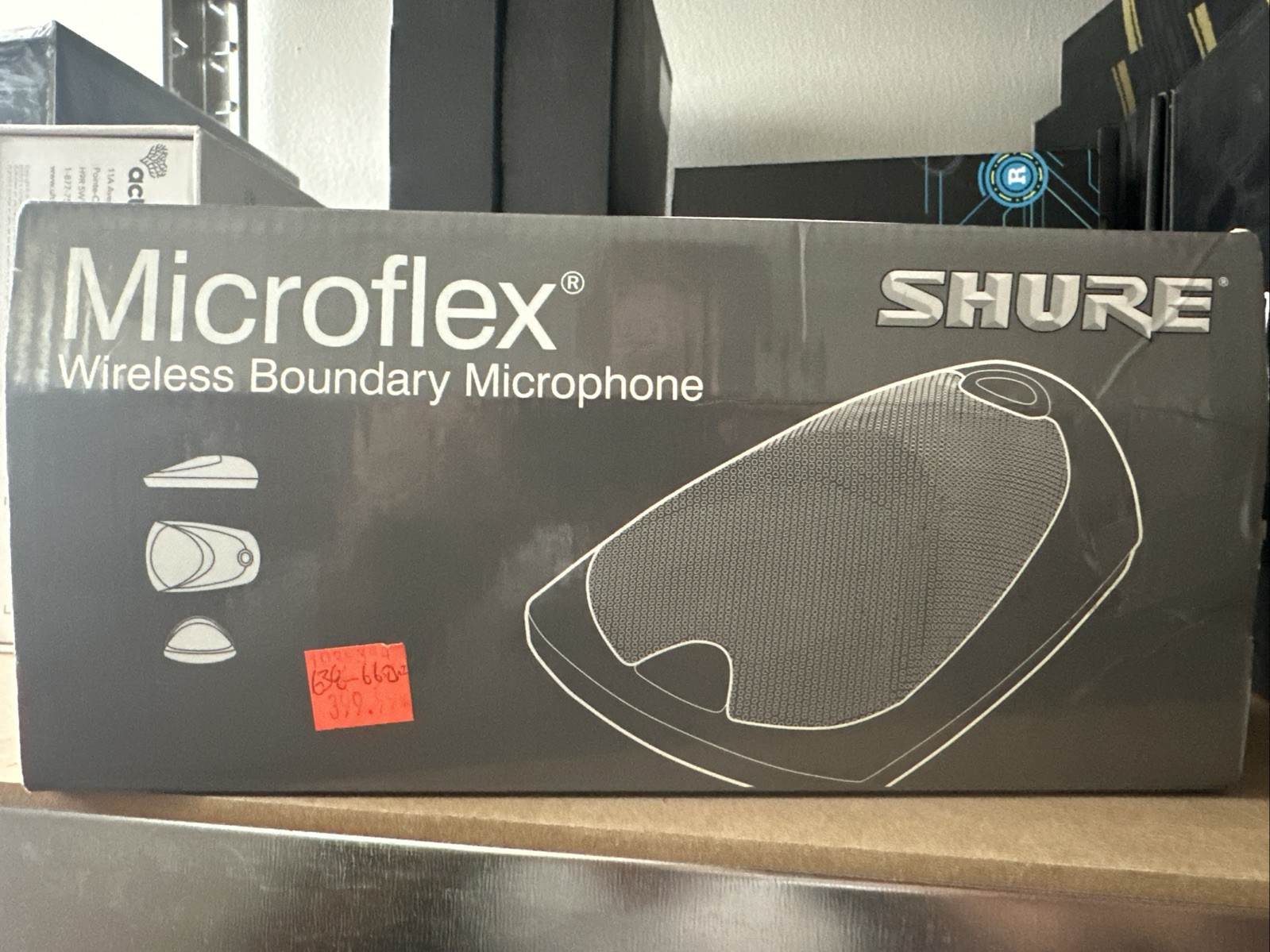 Shure MX690= -L4 Wireless Boundary Microphone Use with SlX4-L4