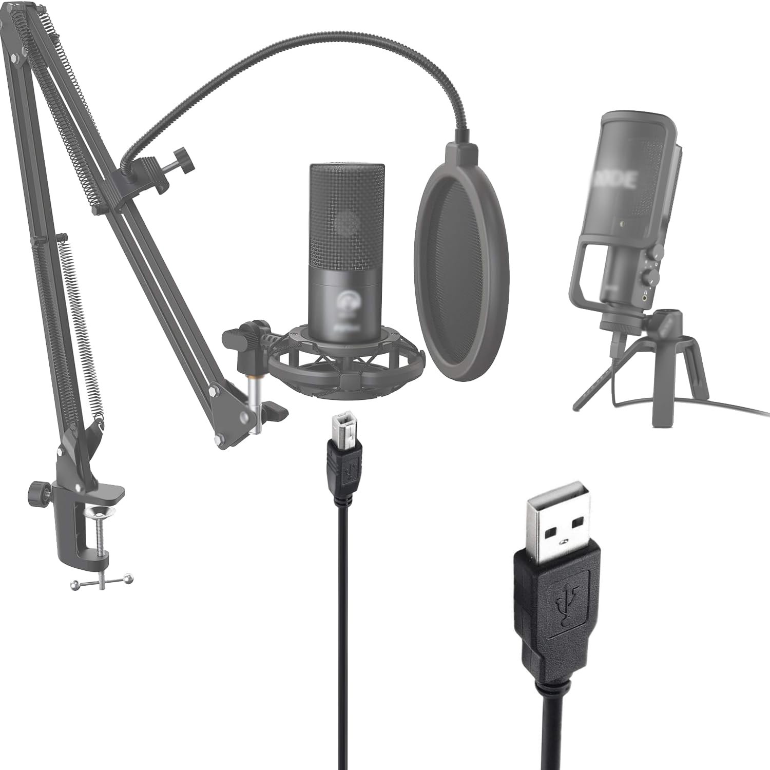 PC Data Cable Cord Compatible for Rode NT-USB Condenser Microphone and Fifine St