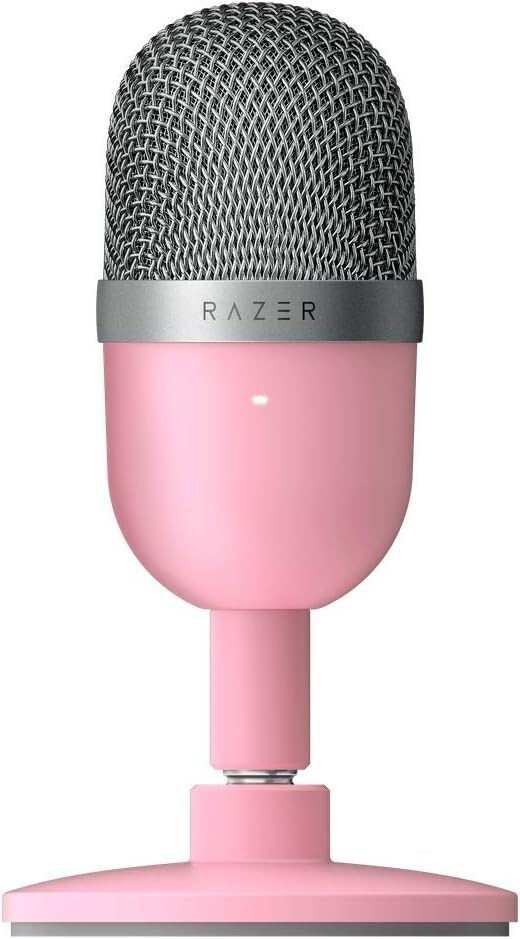 Razer Seiren Mini – USB Condenser Microphone for Streaming – Quartz Pink™