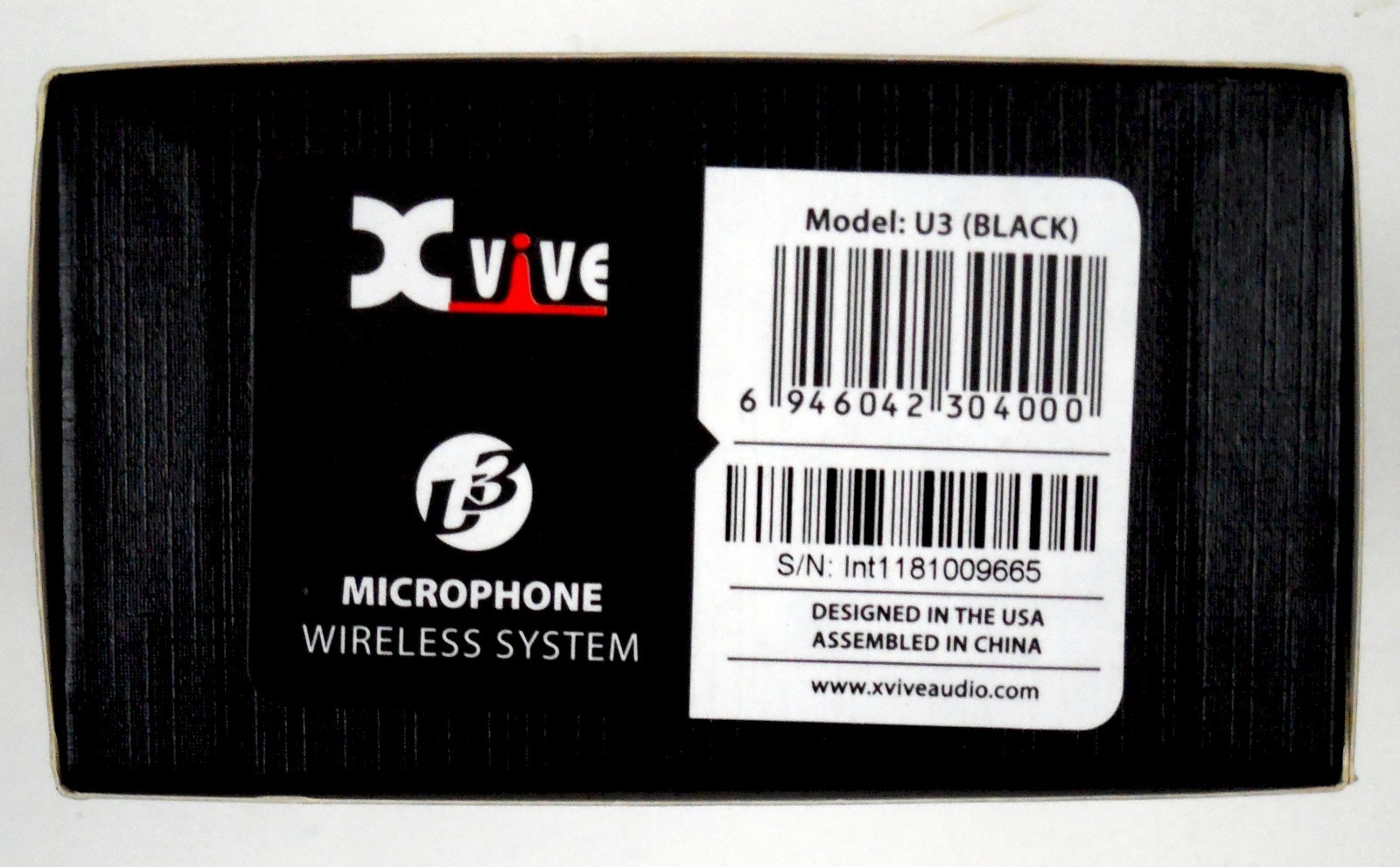 XVIVE U3 Wireless Microphone System Black 2.4ghz