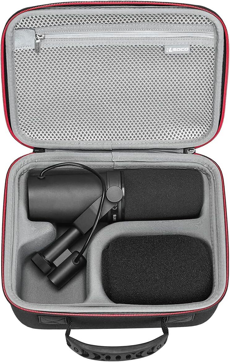 Case for SM7B Vocal Microphone MV7X USB Podcast Microphone (Black)