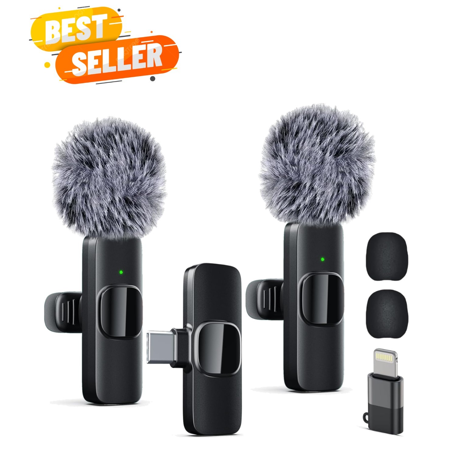 Professional Wireless Lavalier Lapel Microphone for iPhone, iPad, mini Video …