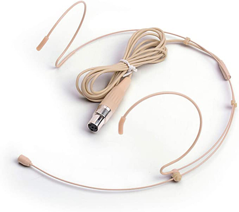 Skin Headset Microphone (TA4F) 4pin Mini XLR For Shure Wireless Beltpack
