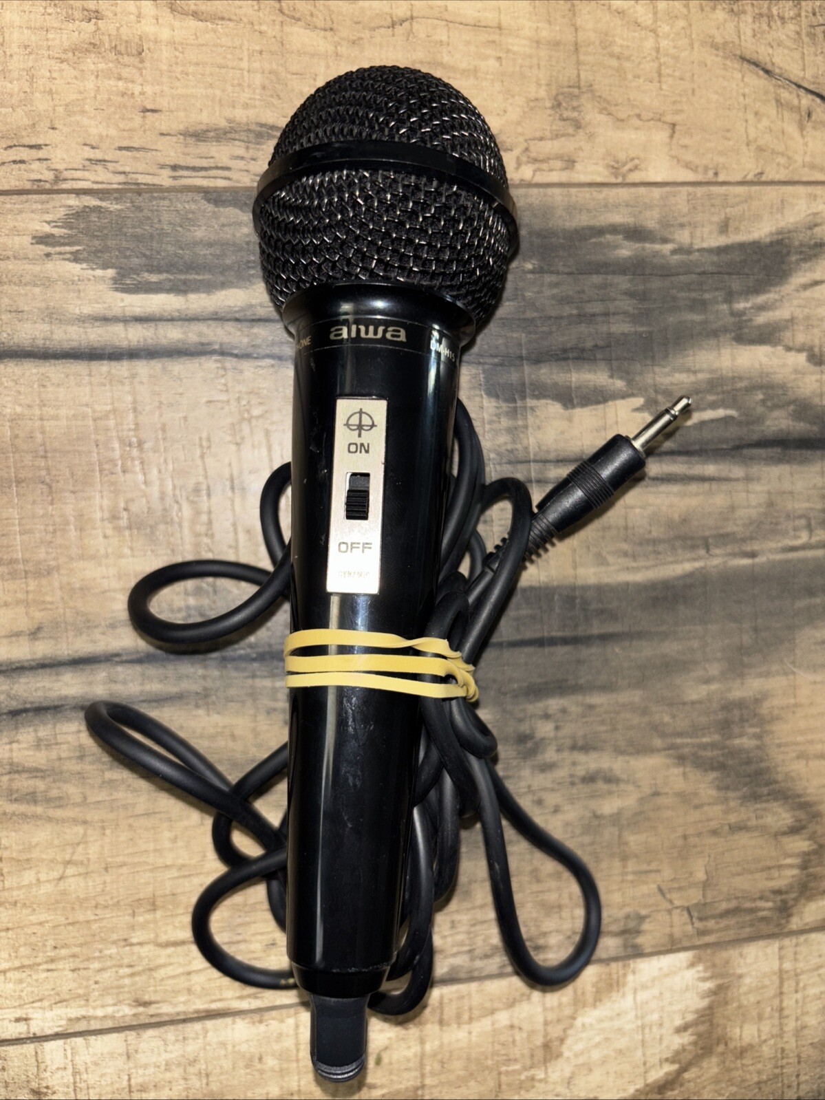 Aiwa Microphone DM-H15 IMP 600Ω Cardioid Dynamic Microphone Karaoke Tested