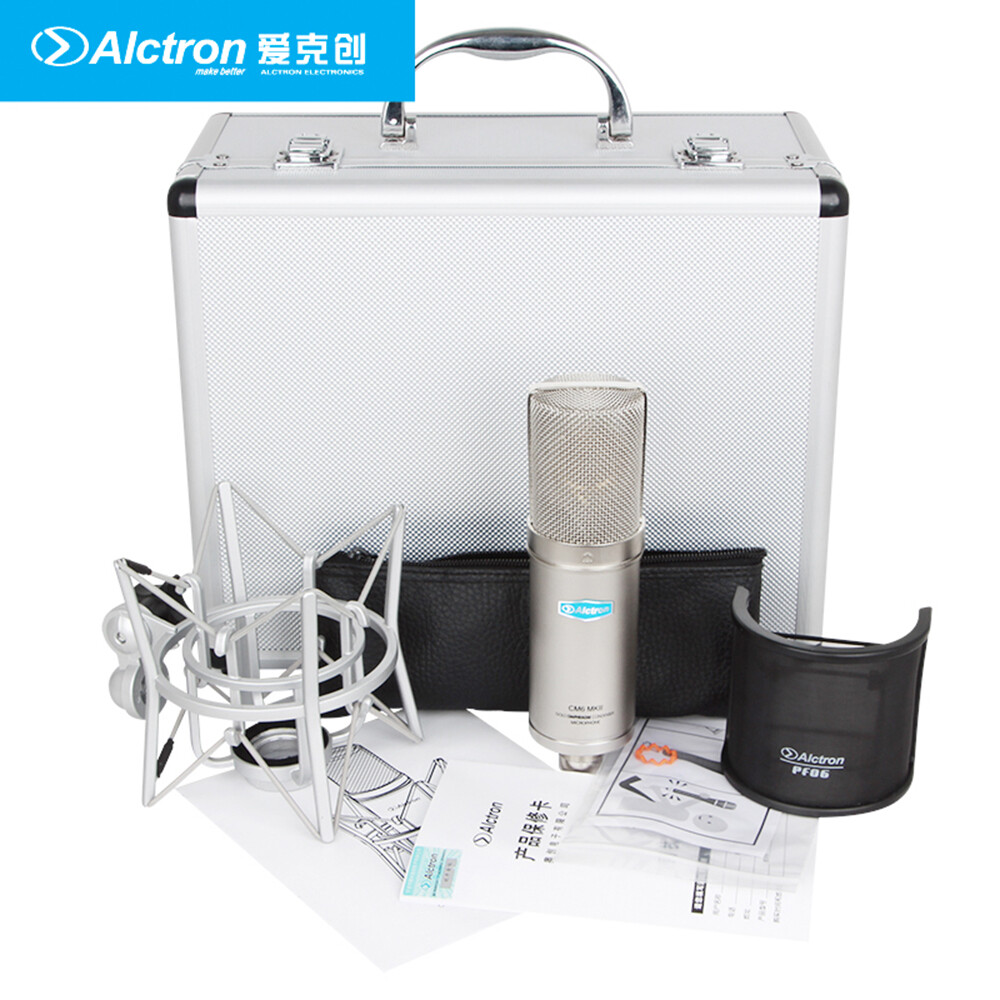 Alctron CM6 MKII Condenser Large Diaphragm Recording Microphone w/ Shock Mount