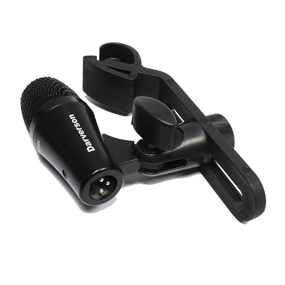 Cardioid Dynamic Tom Snare Drum Microphone Mic Percussion Fixed Holder Mount