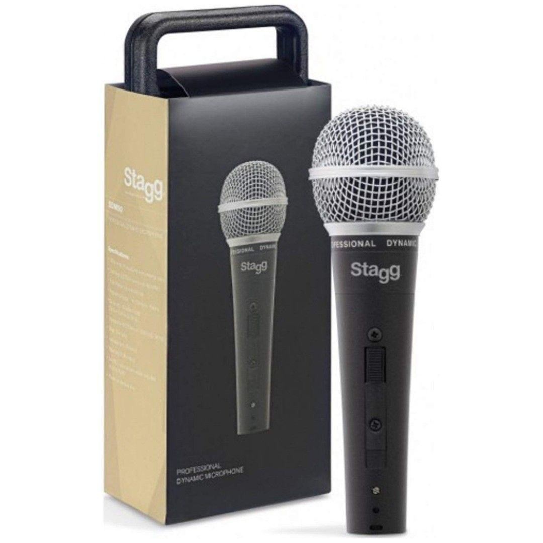 Stagg Model SDM-50 Professional Dynamic Vocal Microphone + Durable Carrying Case