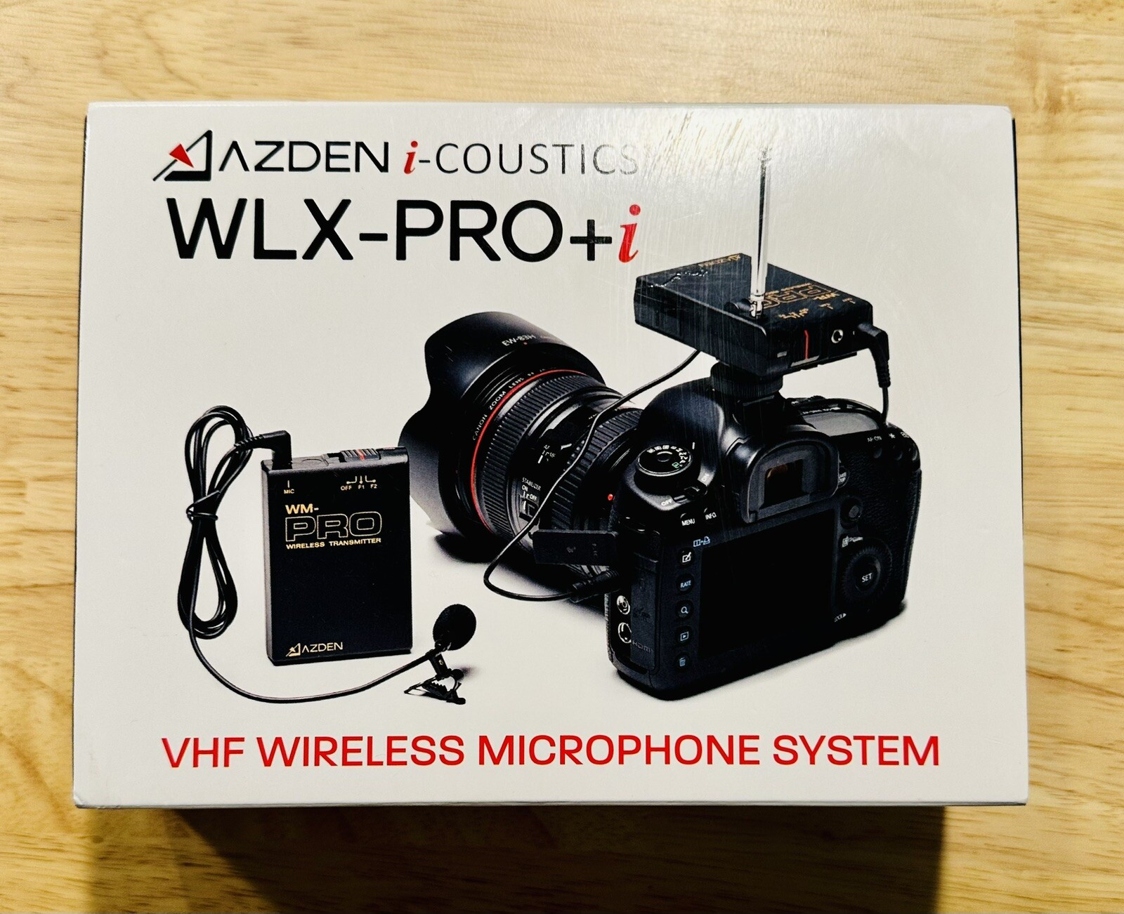 Azden WLX-PRO+i VHF Wireless Lavalier Mic System for Cameras and Mobile Devices