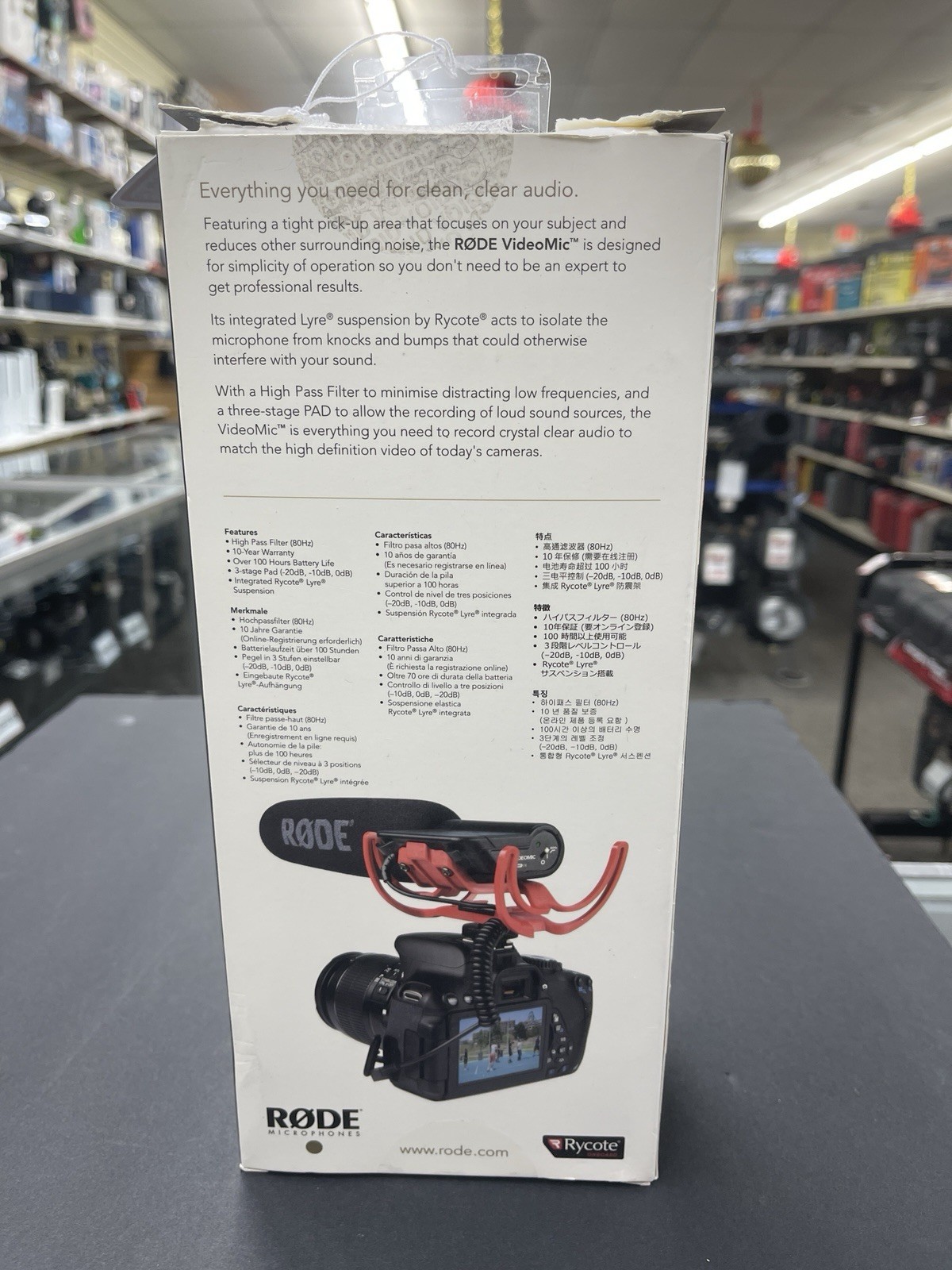 Rode RODVIDEOMIC Condenser Cable Professional Microphone